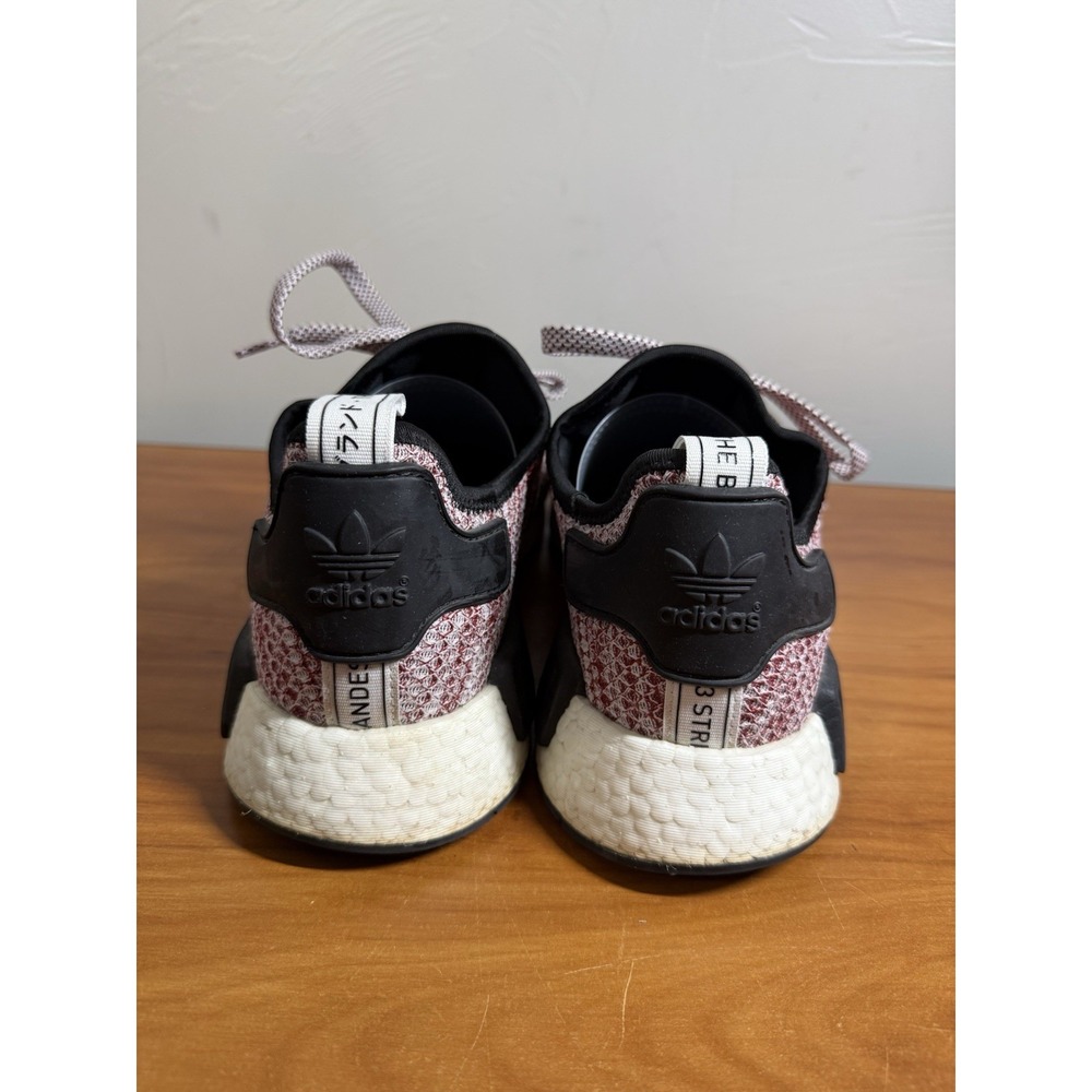Adidas NMD R1 Sneakers Primeknit Boost Burgundy Mens 11 - Picture 6 of 10